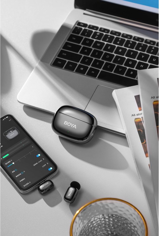 Boya Mini 2-02 (Grey) 1X RX USB-C + 2X TX — afbeelding 5