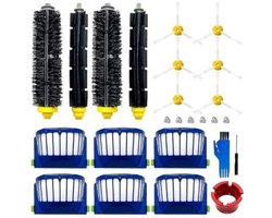 Accessoirekit Geschikt voor iRobot Roomba 600, 694, 692, 650, 660, 651: 6 zijborstels, 6 filters, 4 hoofdborstels, reserveonderdelen Geschikt voor de stofzuiger.