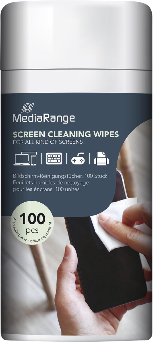 MediaRange Screen Cleaning Wipes wet 100 wipes