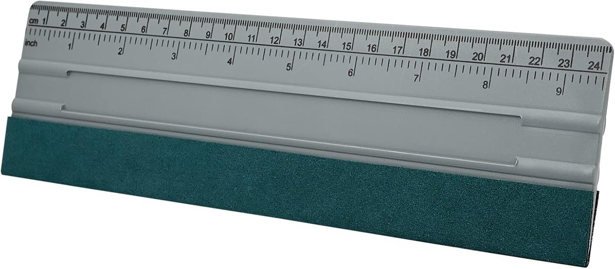 Grote Rakel met Viltstrip (25cm) voor Folie, Stickers en Raamfolie Aanbrengen