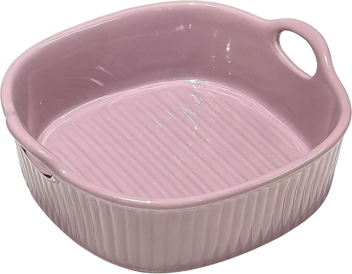 Ronde Keramische Ovenschaal voor Airfryer - Lasagnevorm & Bakvorm - Hittebestendig