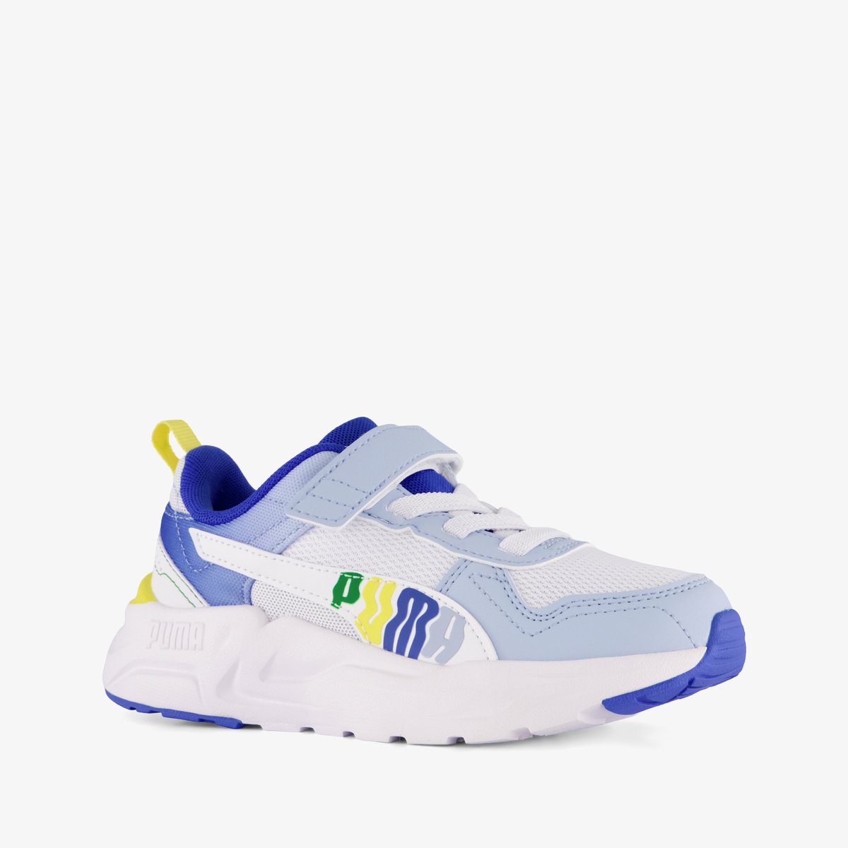 Puma Trinity 2 LT Come On kinder sneakers Blauw