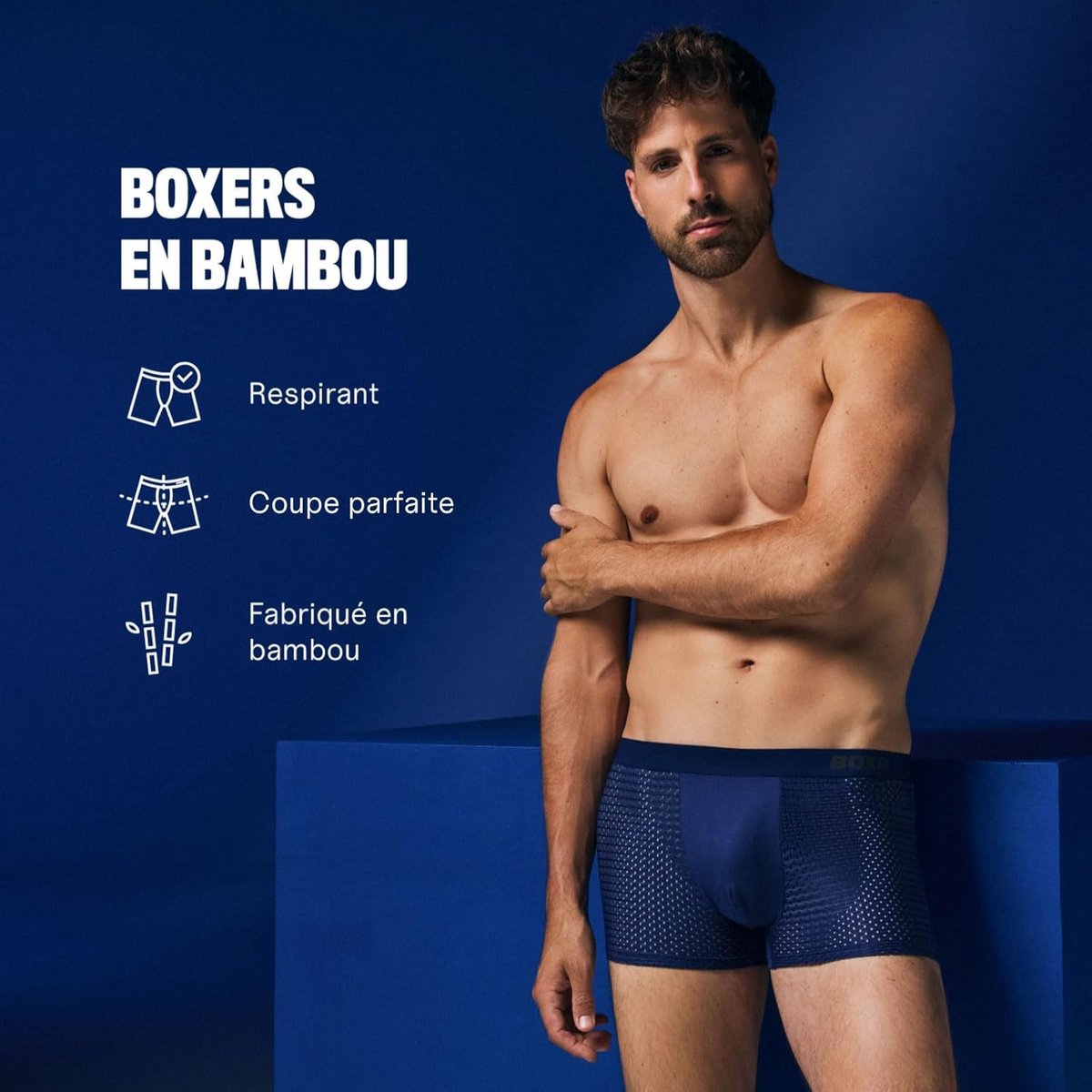 Set van 4 Ademende Bamboe Boxershorts voor Heren - Zijdezacht en Comfortabel