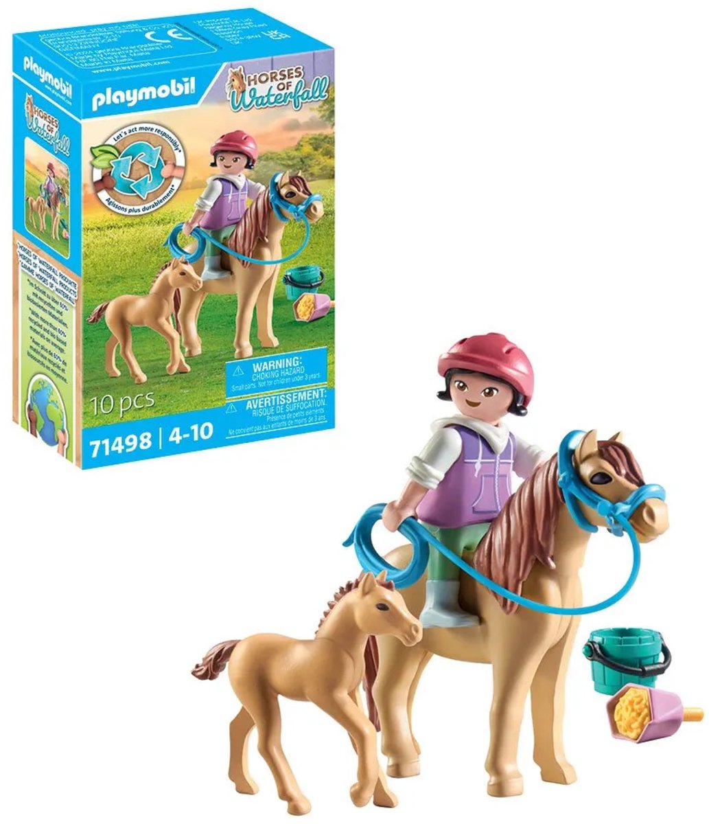 PLAYMOBIL Horses of Waterfall Kind met pony en veulen - 71498 — afbeelding 5