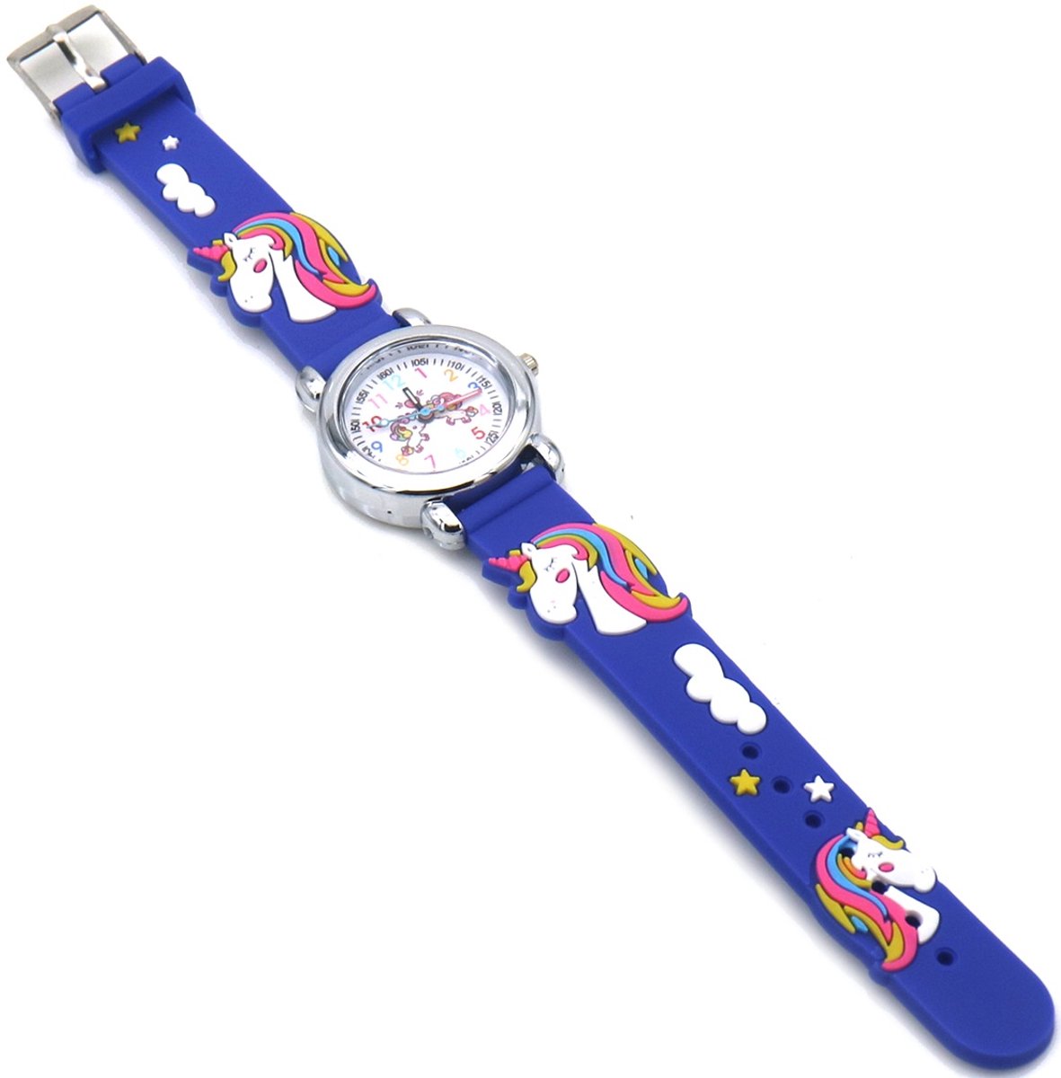 Kinderhorloge - quartz - unicorn - blauw