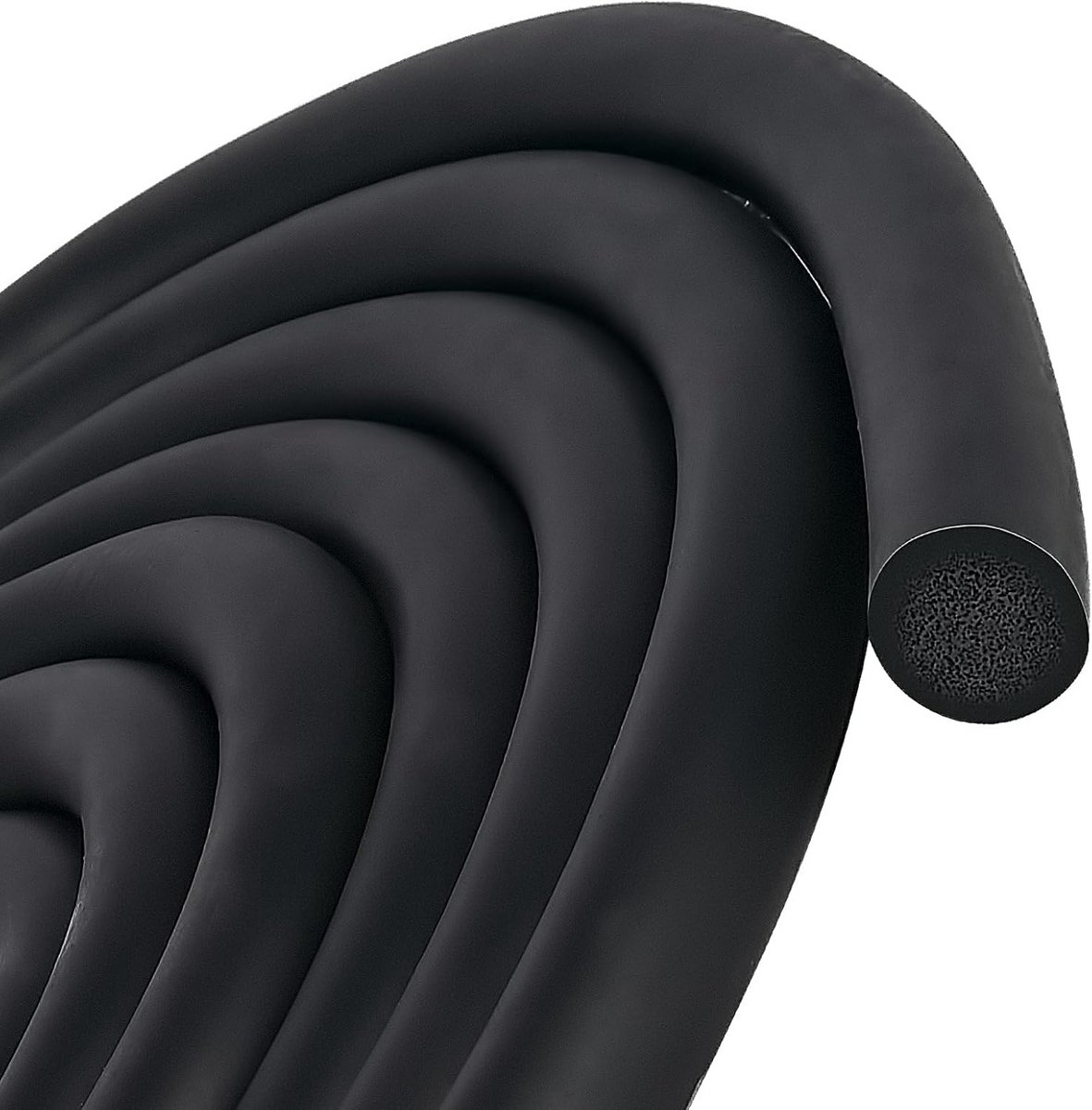 Afstandshouder Schuimrubber voor Spleten en Voegen 16mm x 5m Zwart
