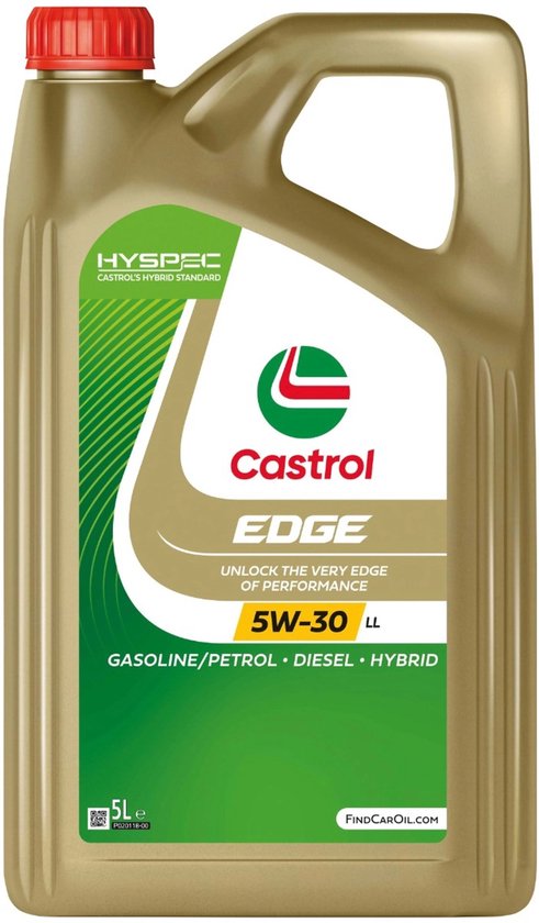 Castrol Edge 5W30 LL LongLife - motorolie voor benzine en diesel auto's - 5L
