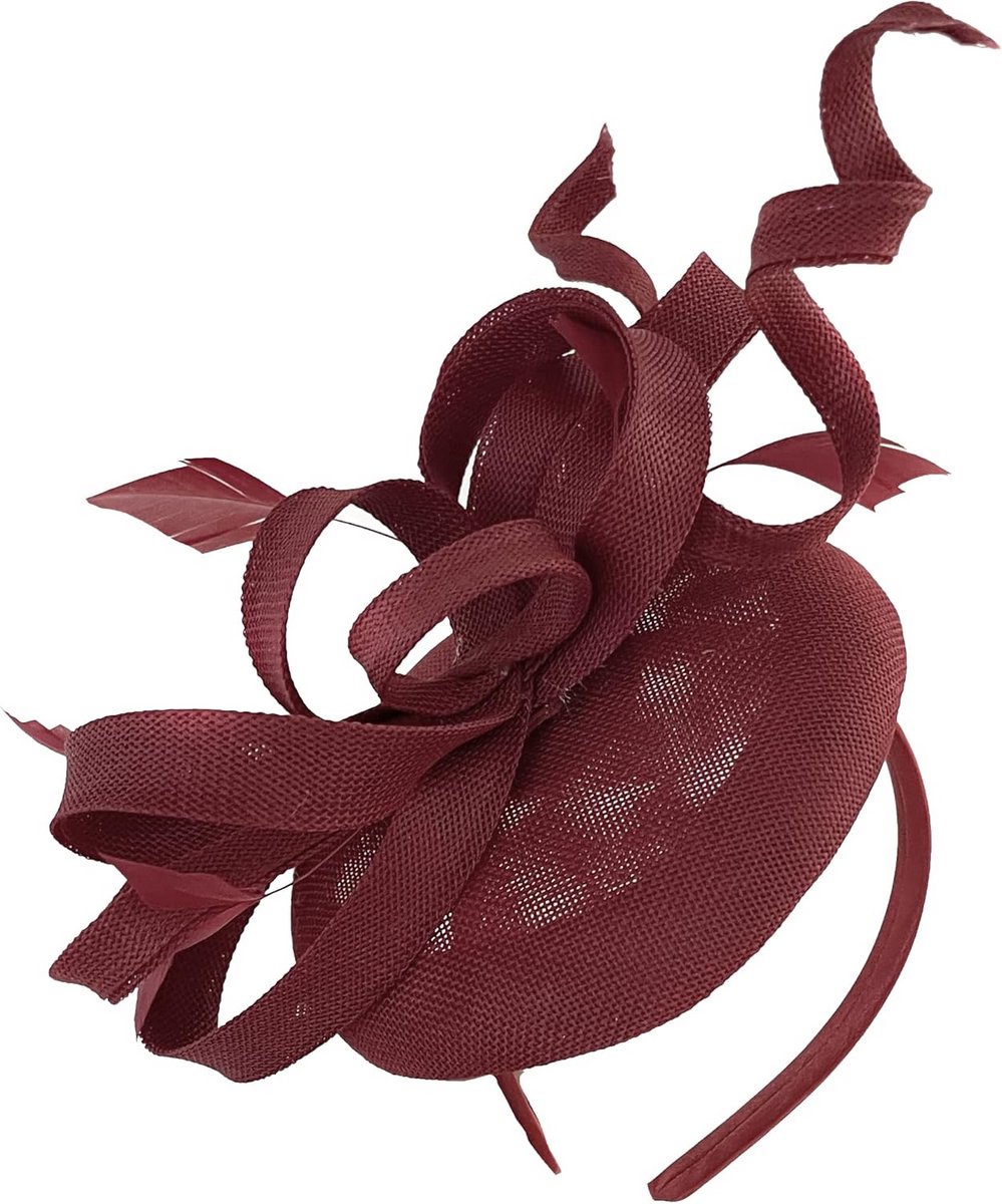 Elegante Groene Hoofdband Fascinator met Swirl Lus voor Bruiloft en Feesten