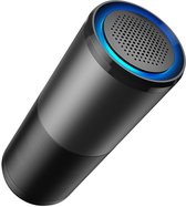 Autoluchtreiniger met HEPA-filter, USB-uitbreidingspoort, draagbaar reisaccessoire voor in de auto.