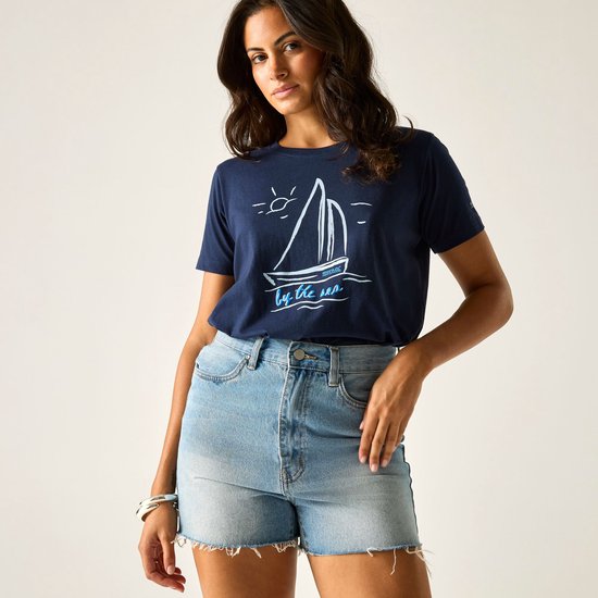 Dames Filandra IX T-shirt met korte mouwen en grafische print