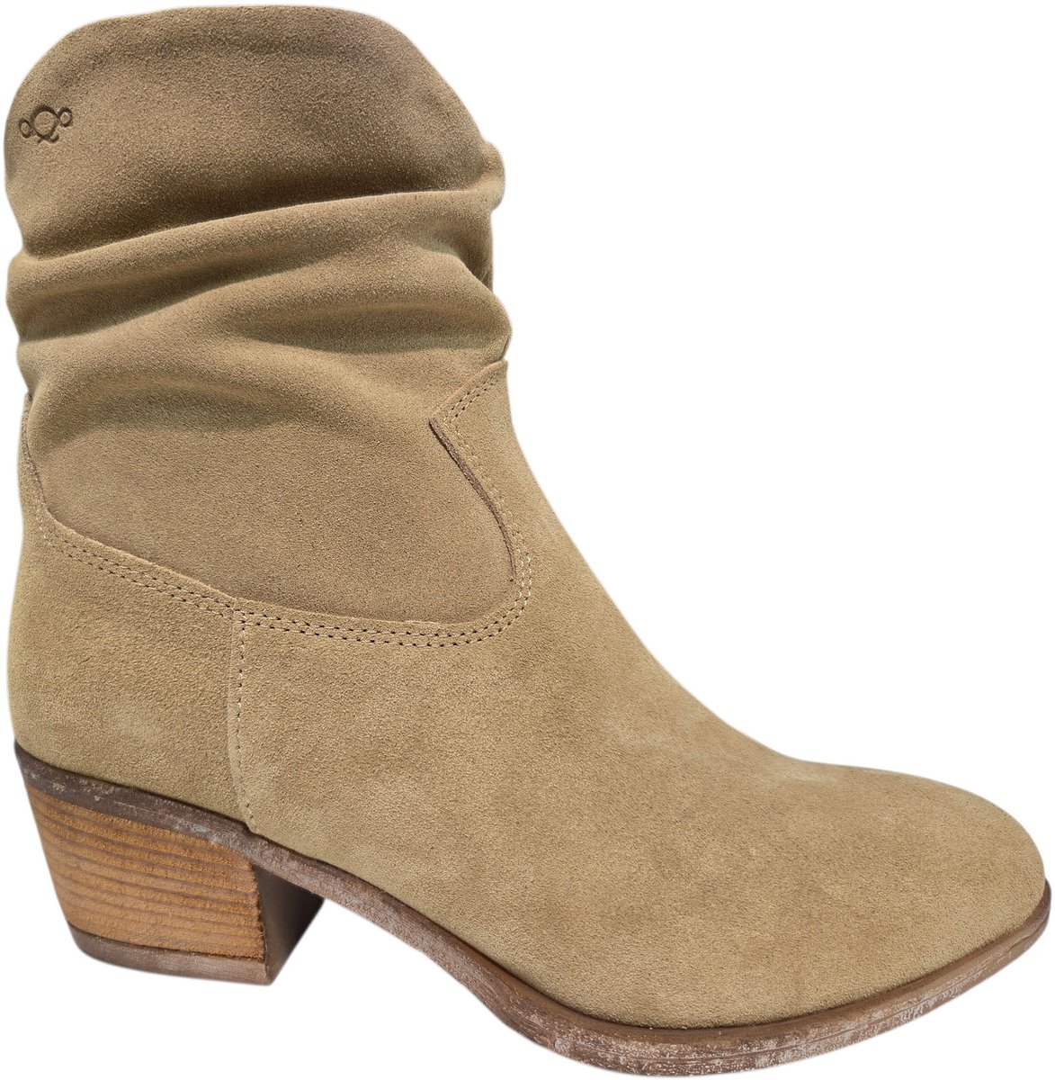 Aqa A8895 A52 Enkellaarzen Beige Suede Dames - Beige - 36
