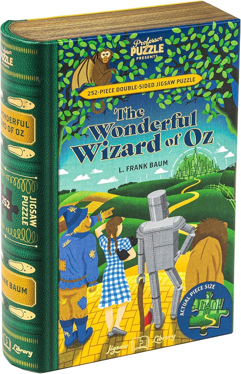 Tweedelige Puzzel 252 Stukjes - The Wonderful Wizard of Oz - Puzzel voor Kinderen en Volwassenen