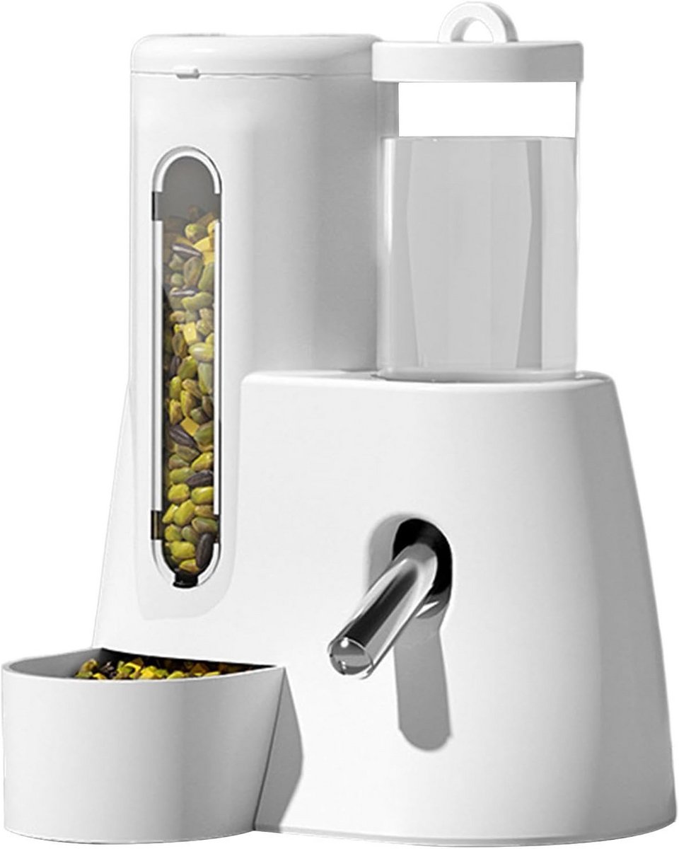 Hamster Waterfles - Automatische Dispenser - Huisdier Verzorging - Lekvrij Ontwerp - 16 cm Hoog - Wit