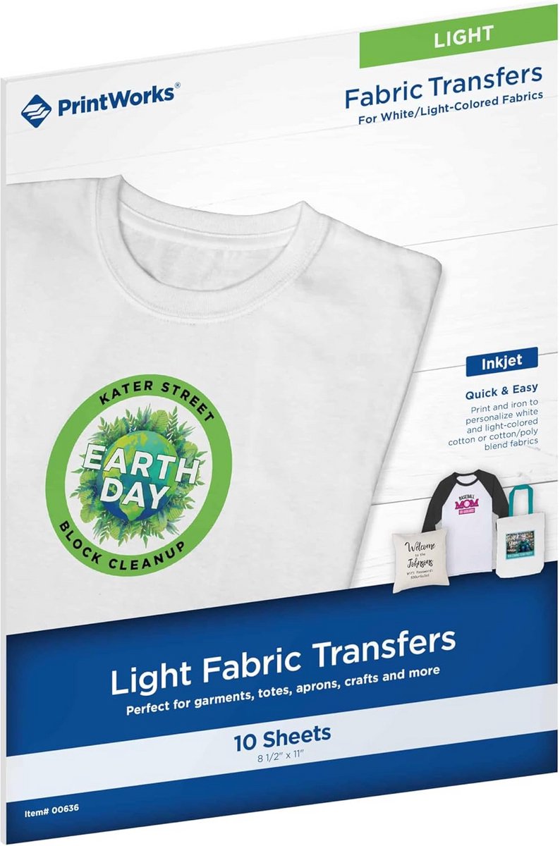 10 Vellen Bedrukbare T-Shirt Transfers (A4 Formaat) voor Lichte Stoffen