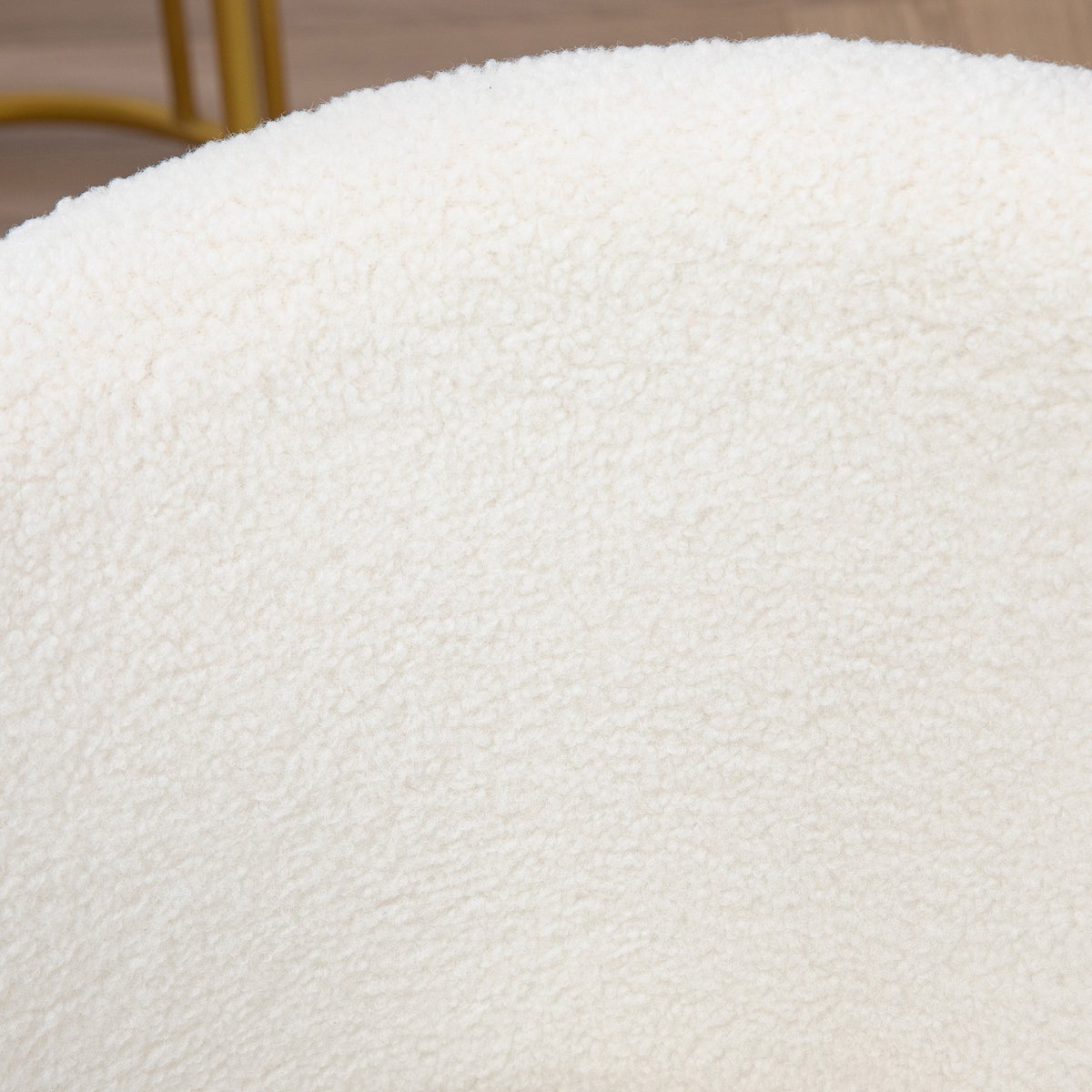 Vinsetto Bureaustoel Polyester Staal Wit 58L x 56B x 68-76H - afbeelding 3