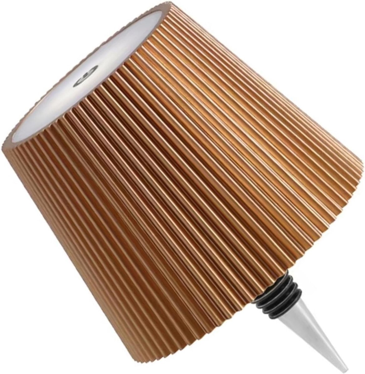 Draadloze flessenlamp, LED-wijnfleslamp, oplaadbare, draadloze flessenlamp met aanraakbediening en 3 kleurtemperaturen, voor slaapkamer, restaurant, bar - USB-oplaadbare flessentafellamp met dimfunctie (goud)-Decoratieve bureaulamp — cadeau in Wonen & Interieur - foto 6