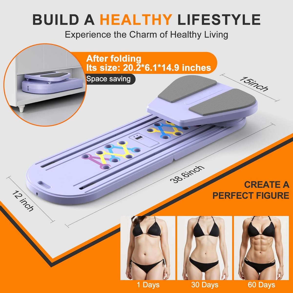 Multifunctioneel Pilates Oefenbord voor - afbeelding 3