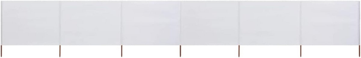 Groot Opvouwbaar Windscherm 6-Delig voor Strand en Tuin - 800x160cm Inkijkbescherming