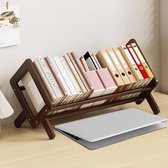 Kantelbaar Boekenrek - Modern Design Boekenplank voor Werkblad - Multifunctionele Opbergrek voor Boeken, Tijdschriften en CD's - Woonkamer, Kantoor of Slaapkamer Decoratie