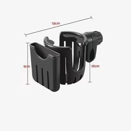 Telefoonhouder voor de fiets - bidonhouder - bidonhouder fiets - Bekerhouder voor de fiets - Universele drankhouder - Zwart - Kunststof/Hars — afbeelding 5