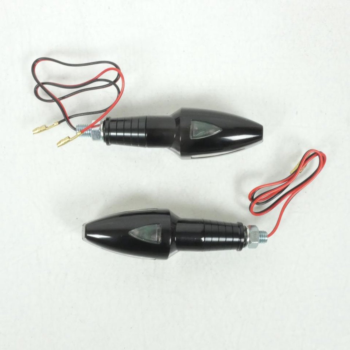 Paire Clignotant Led 12V 0.7W Noir pour moto Kawasaki R016 N Neuf
