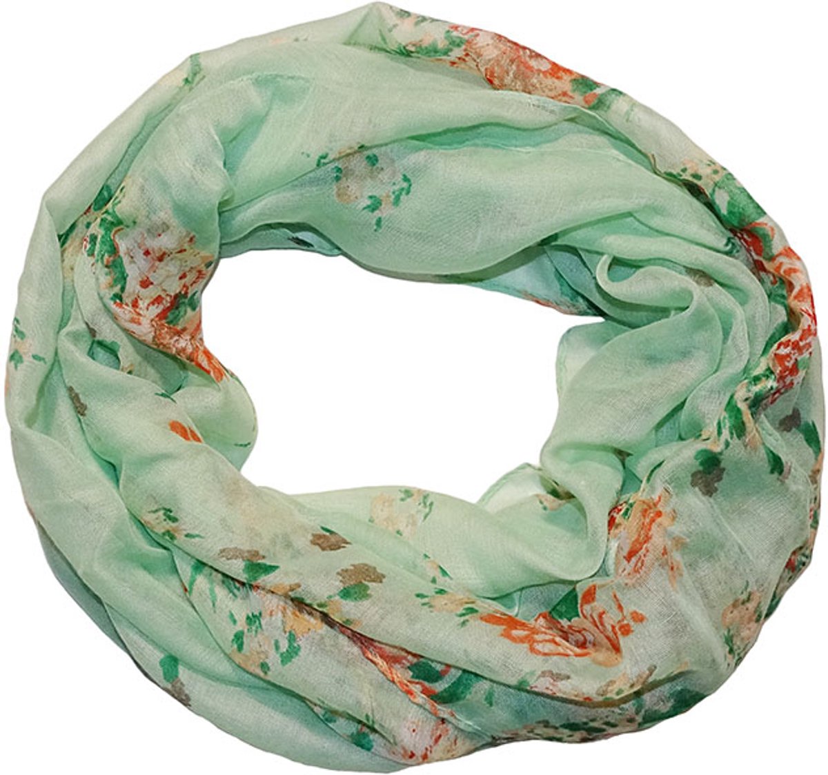 Boodz Colsjaal Mint Groen met Bloemenprint