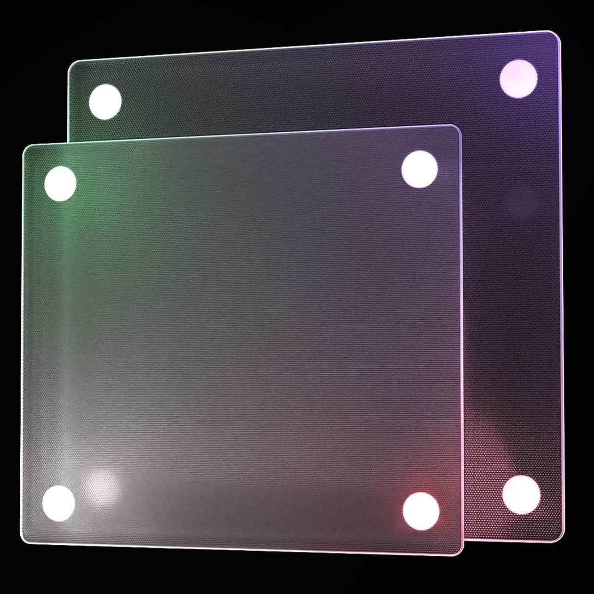 Muismat gehard glas satijn 28,5 x 26,5 cm - glad oppervlak voor gaming en werken