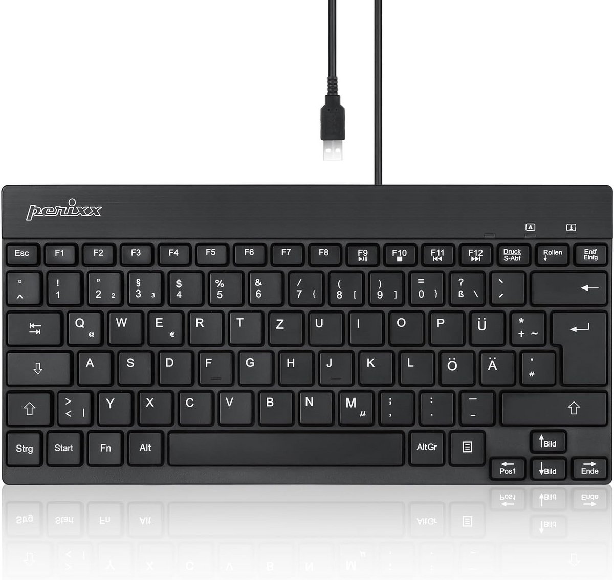 Compact Mini USB Toetsenbord met Platte Toetsen voor Laptop en Tablet