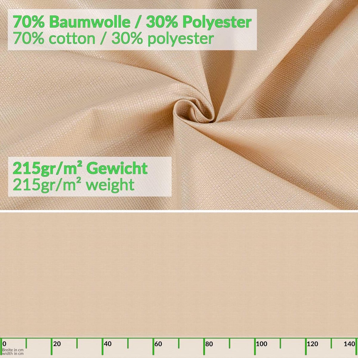 Stoffen tafelkleed katoen polyester - damast jacquard - waterafstotend - oval 180x140 cm