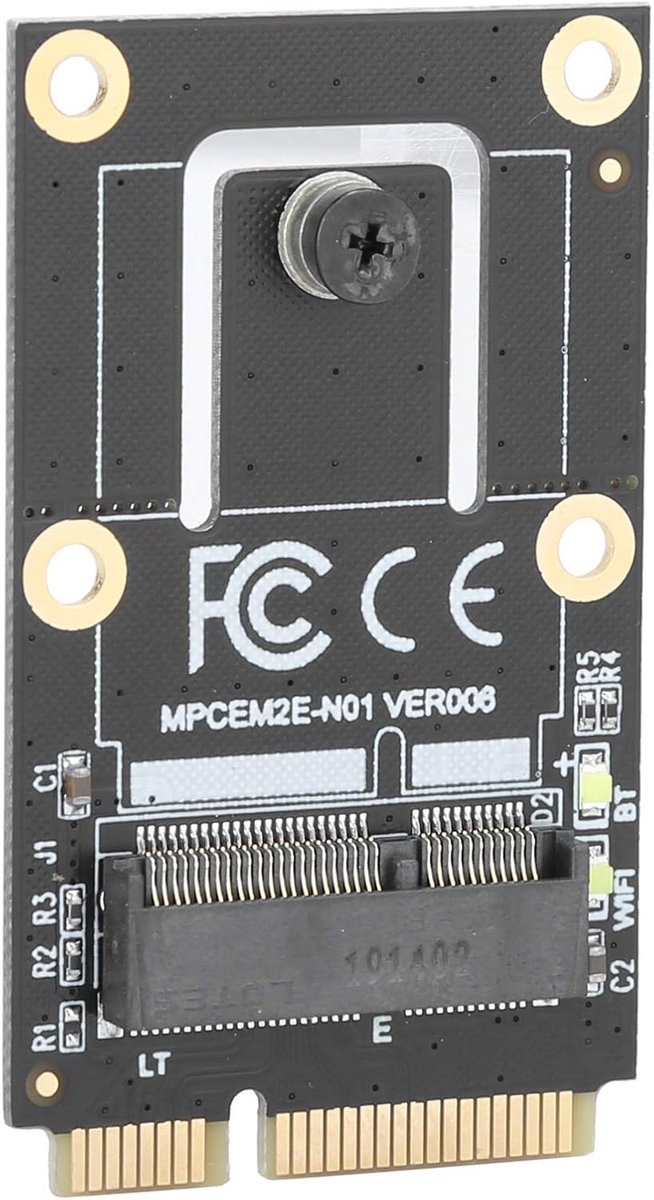 Netwerk Adapter - M.2 NGFF omzetter - Laptop Uitbreiding - IPEX 4 antenne - Zwart