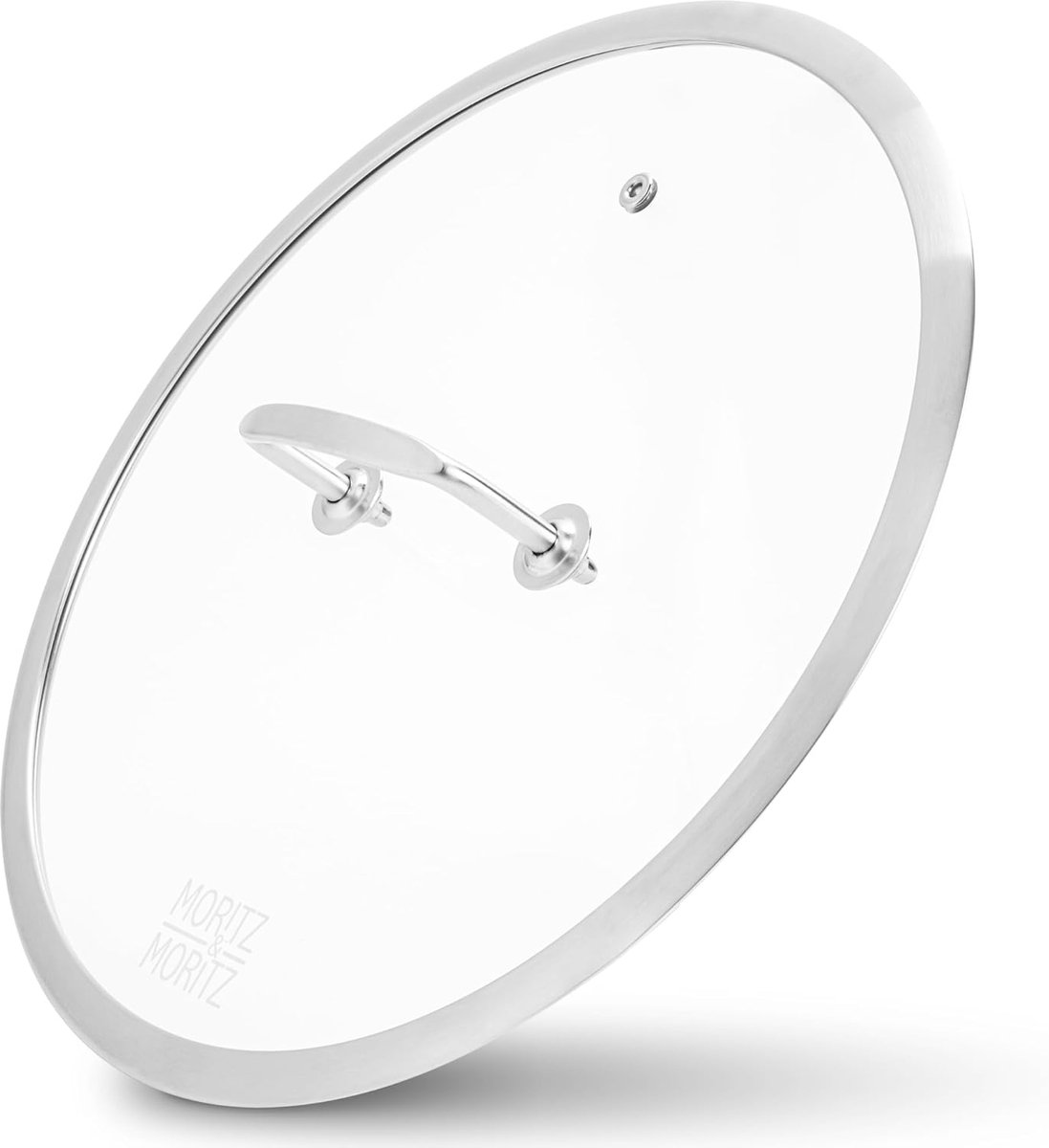 Universeel RVS Pannendeksel 30 cm met Hittebestendig Glas en Luchtopening