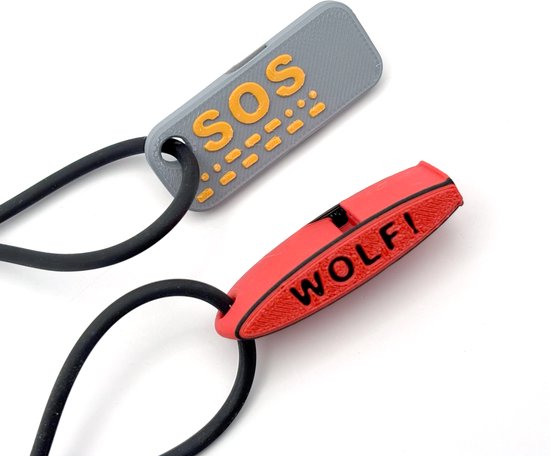 Zweeds Anti wolf fluitje - Set van 2 stuks - Sleutelhanger - Zeer luid