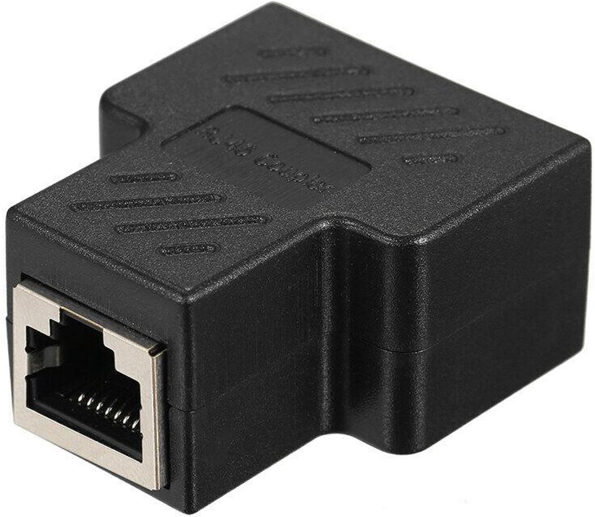 RJ45 Splitter - Ethernet Adapter - 1 naar 2 Vrouwelijke Poort - 1 Stuk - Wit