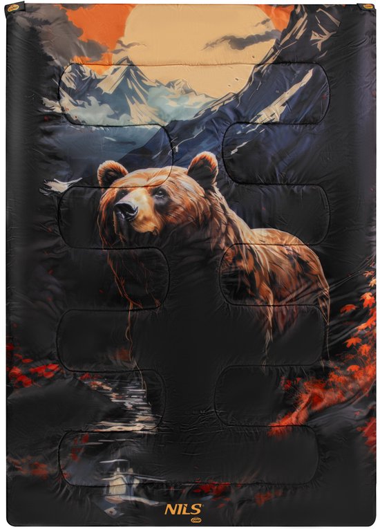 NILS CAMP - Slaapzak - 3 in 1 - Dubbel - 200x140 cm