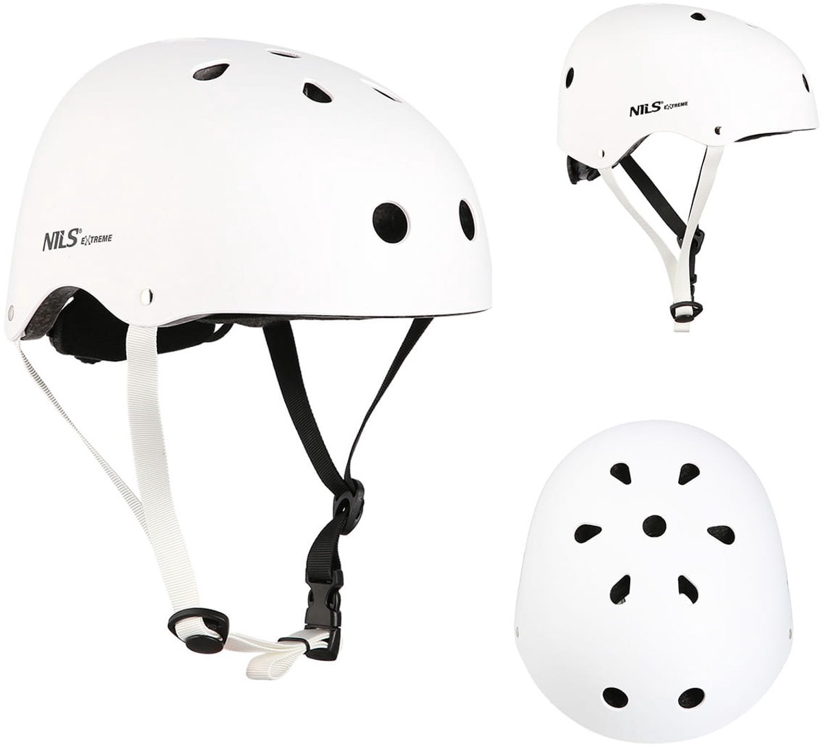 Nils Extreme MTW001 - Helm - Wit - Out-mold Technologie - Lichtgewicht
