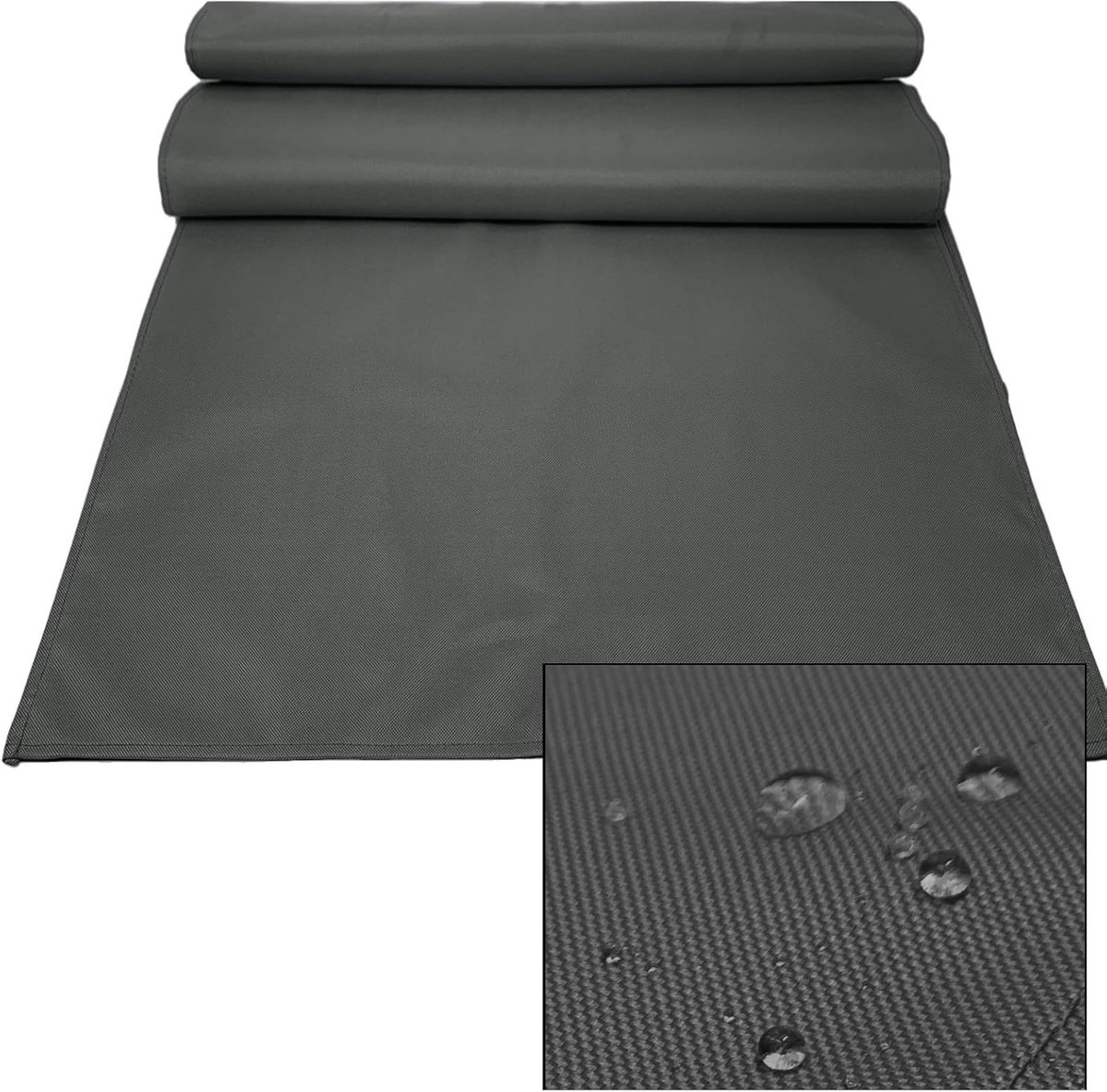 Waterafstotende tafelloper 50x150 cm - antraciet
