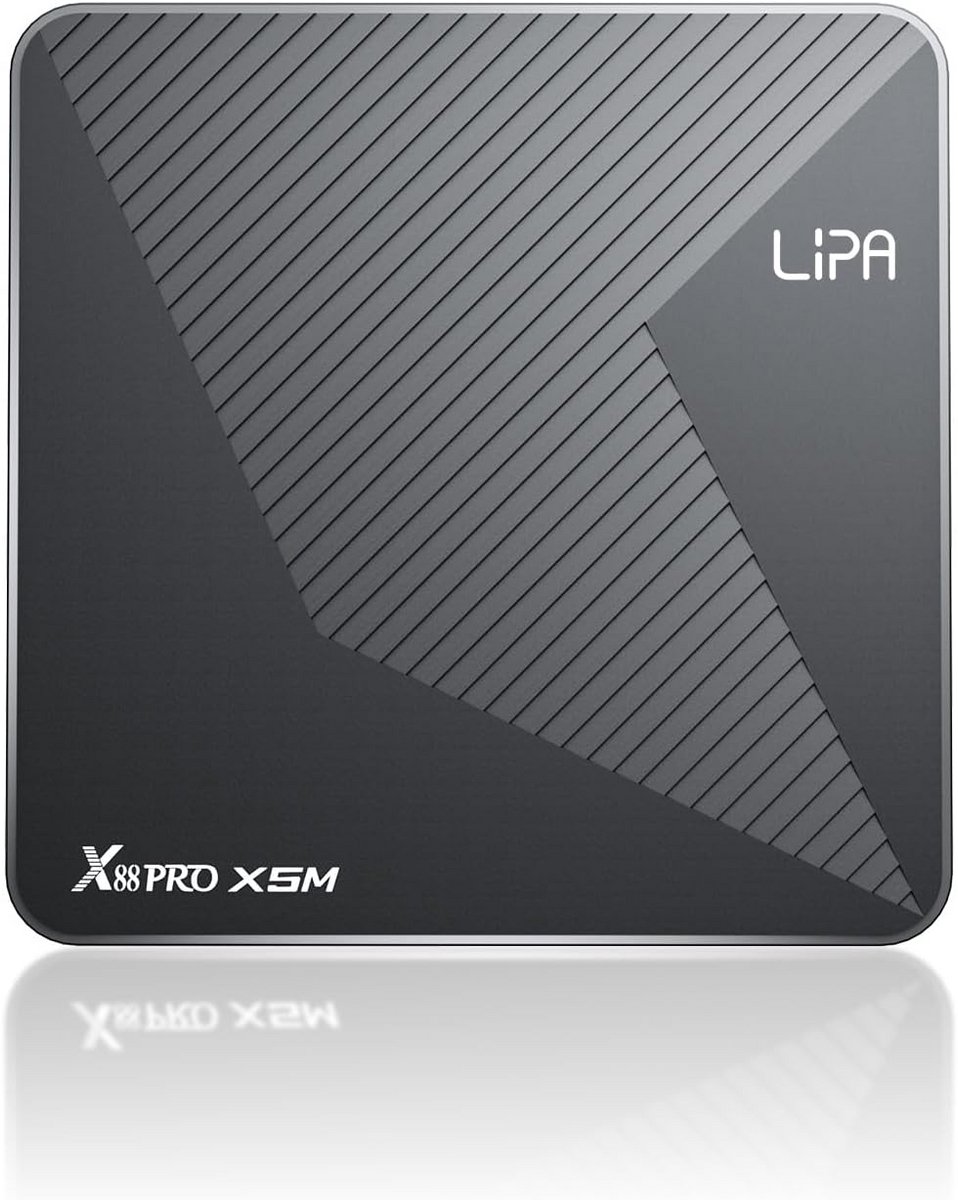 Android TV Box 8K Mediaspeler met Android 14, 4GB RAM, 32GB Opslag en Dual-Band WiFi