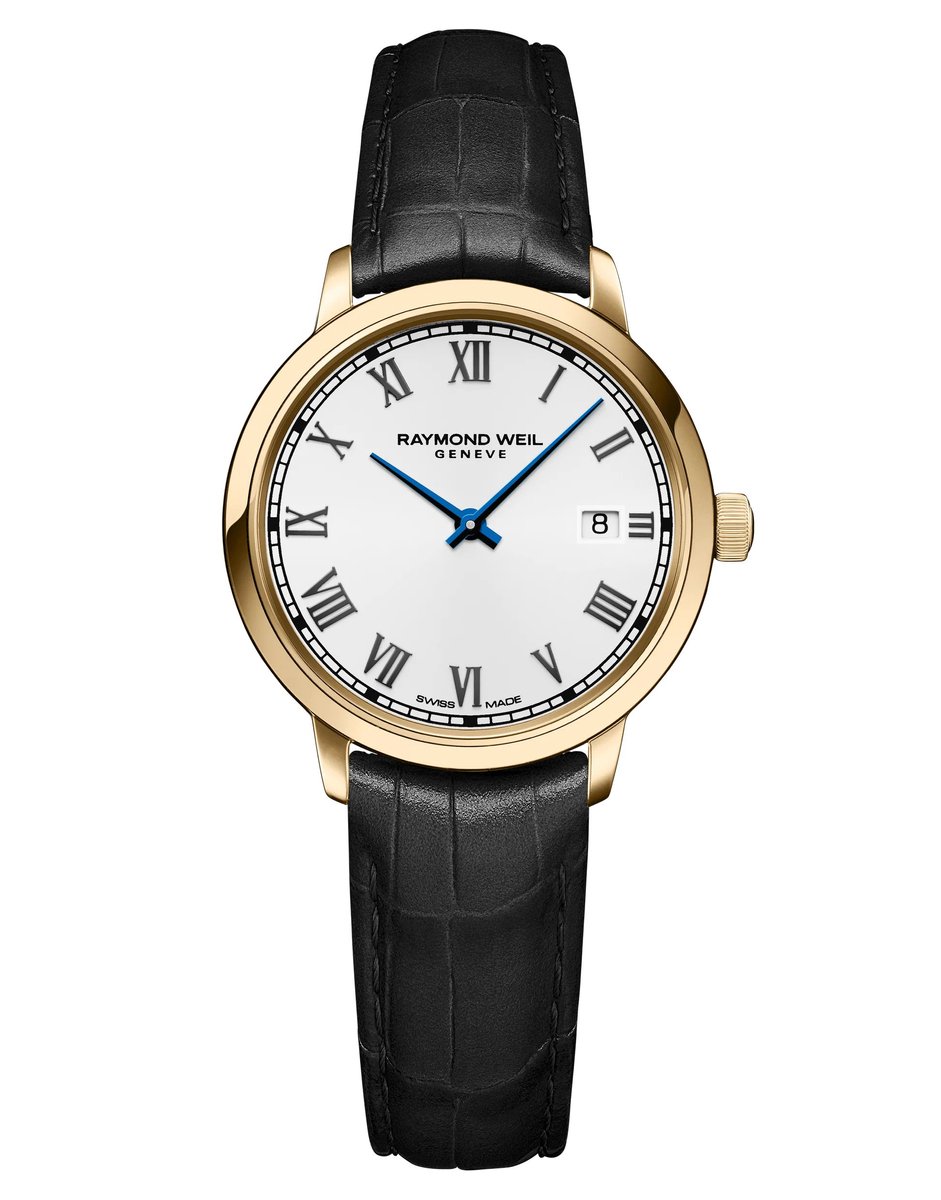 Raymond Weil Toccata 5985-PC-00359 Horloge - Leer - Zwart - Ø 28 mm