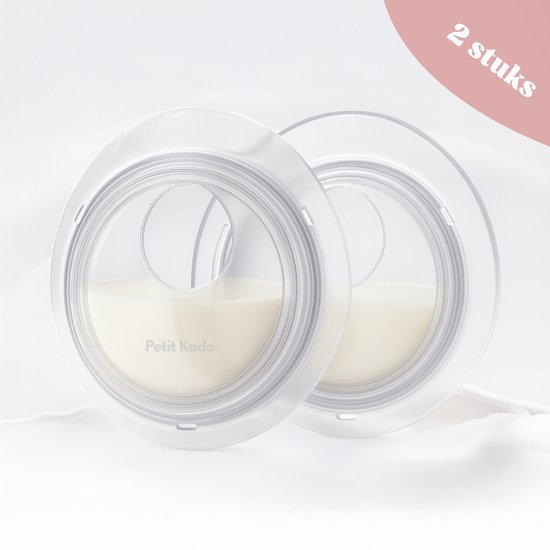 Numa Cups Lekschalen Moedermelk – Invisible dans le BH, Étanche & Confortable – Silicone sans BPA – 2 pièces - Petit Kado