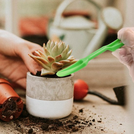 6 stuks Succulent Verplant Gereedschap Set - mini handgereedschap - voor het zaaien en uitgraven van zaailingen - tuingereedschapsets tuinieren - Mini-tuin verplantingsgereedschap - Geschikt voor het verplanten van vetplant - en moszaailingen — afbeelding 4