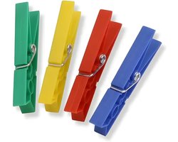 40 Stuks Kunststof Wasknijpers - Sterke Kledinghangers voor Binnen en Buiten