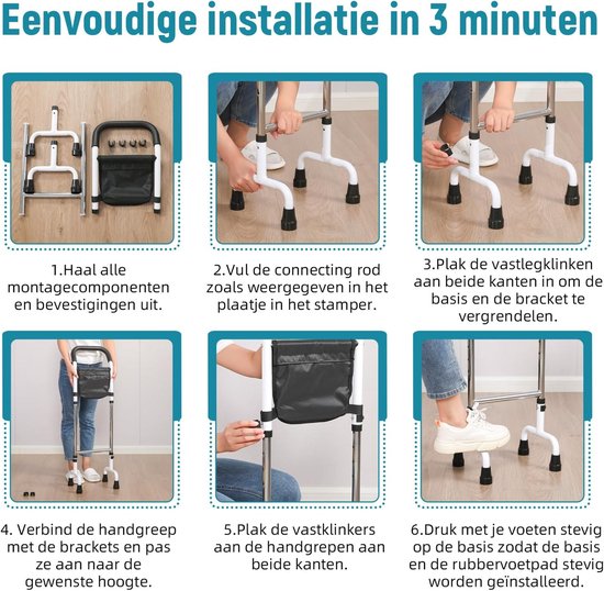 Sta-hulp voor Ouderen: Veilig Opstaan van Bed, Toilet en Bank — afbeelding 4
