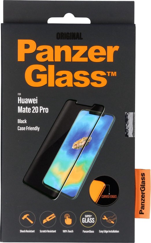 Panzerglass Huawei Mate 20 Pro Case Friendly Screenprotector Zwart | bol.com