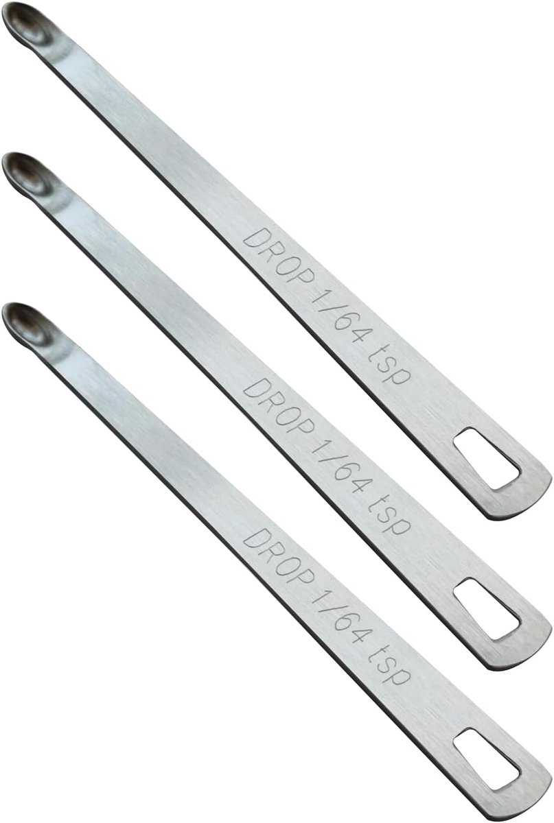 3 stuks 1/64 theelepel maatlepels 0,08 ml roestvrij staal