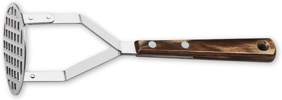 Groentelepel met Houten Handvat - Vaatwasserbestendig RVS Bestek