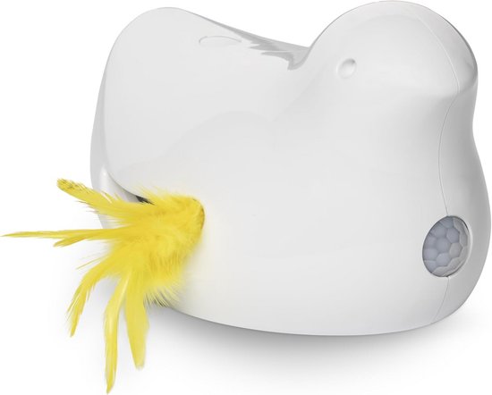 Pet Prime Automatisch Kattenspeelgoed – Elektronische Fladderende Vlinder – 360° Draaiend – Bewegingssensor – 3x AA (niet Inbegrepen) – Met 2 Reservevlinders – Antislip Voetjes