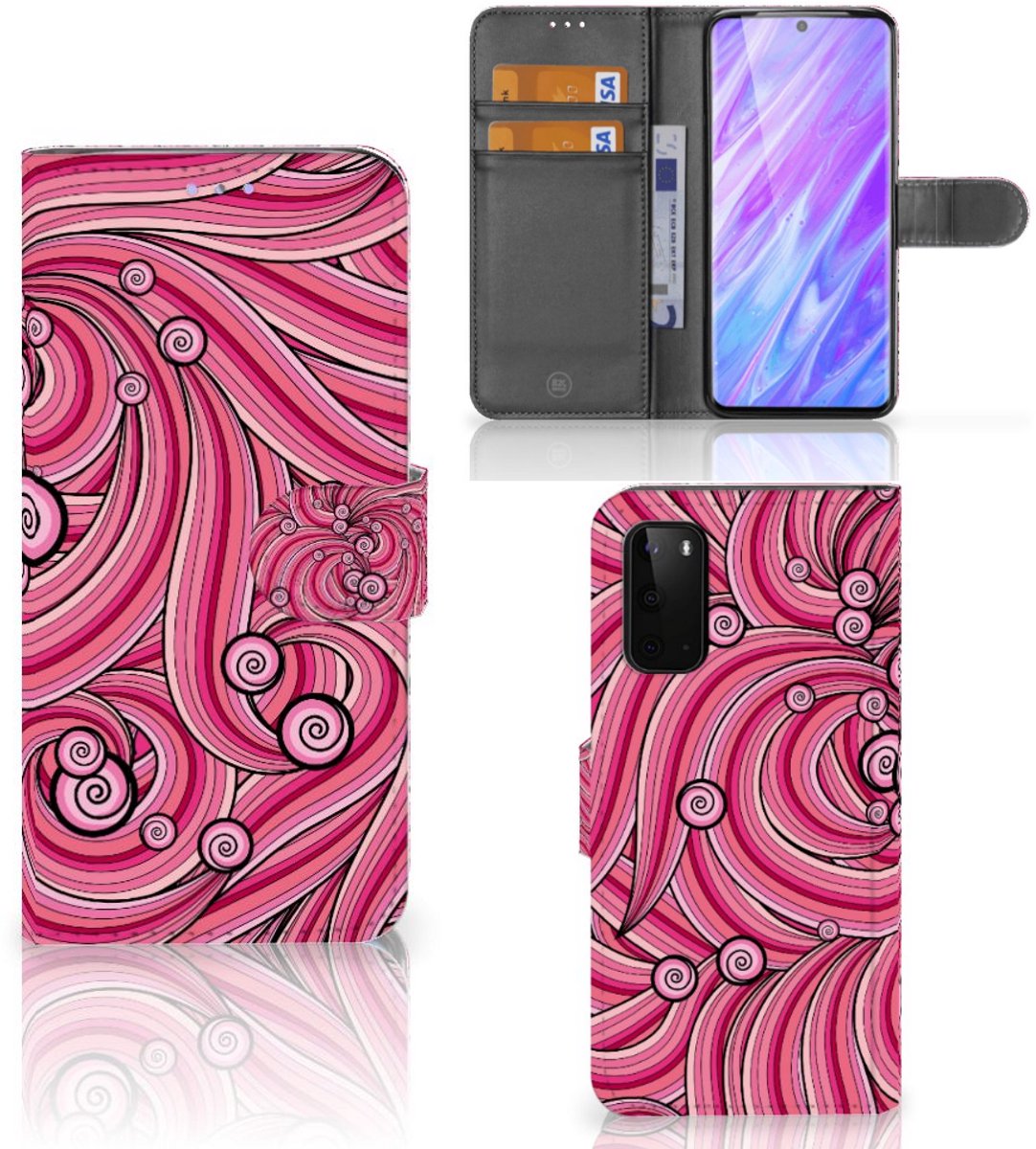 Samsung Galaxy S20 Hoesje Swirl Pink