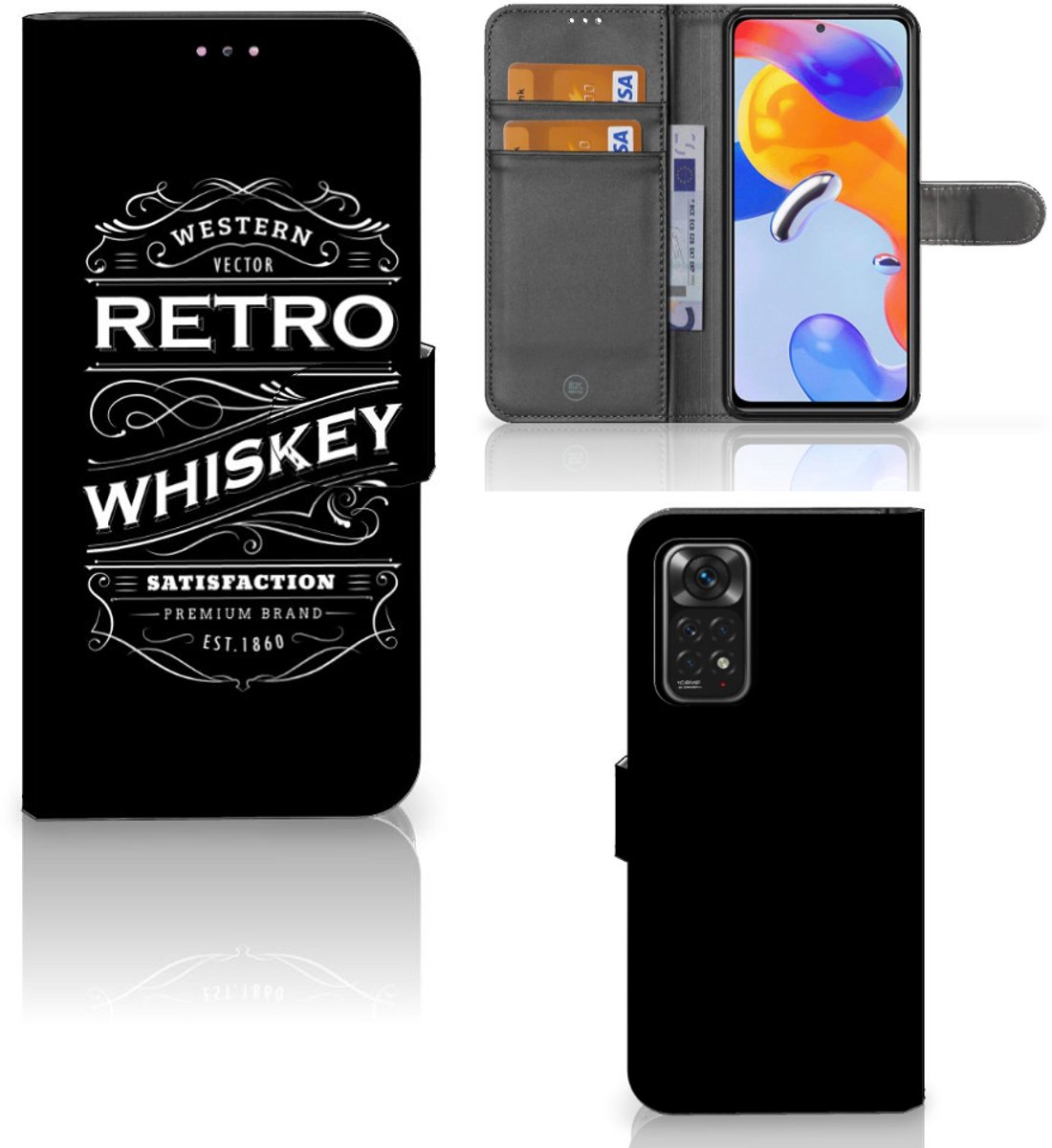Xiaomi Redmi Note 11 Pro 5G/4G Book Cover Whiskey