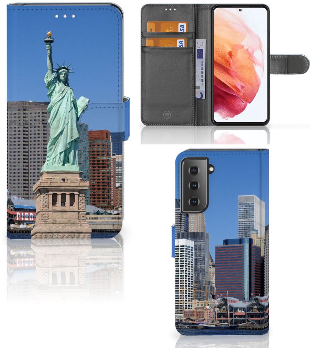 Samsung Galaxy S21 Flip Cover Vrijheidsbeeld