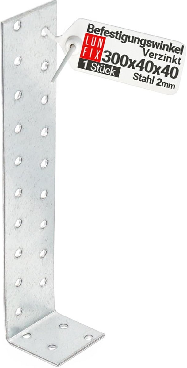 Betonanker 300 mm x 40 mm - Vlakstalen Anker voor Houtconstructies